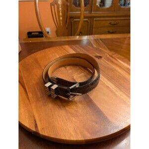 Rewards Genuine Alligator k & Sterling Silver Belt Size 37